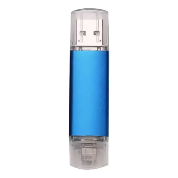 Memoria USB clasica 3 en 1 Azul