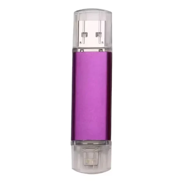 Memoria USB clasica 3 en 1 Morada