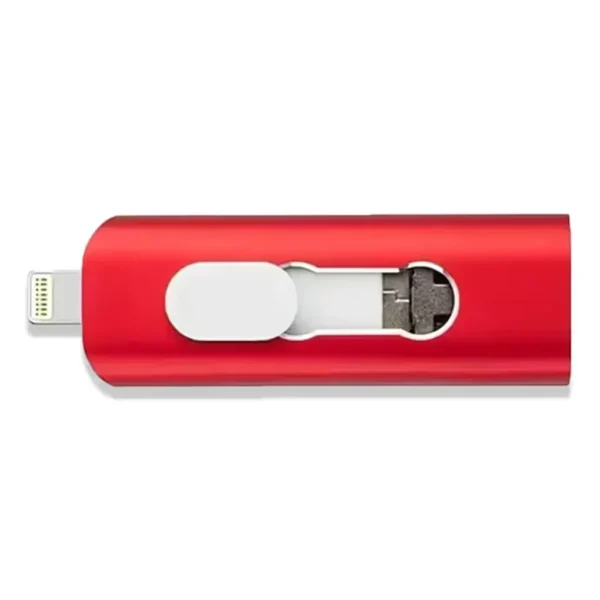 MEMORIA USB 3 EN 1 de 1TB de almacenamiento color rojo