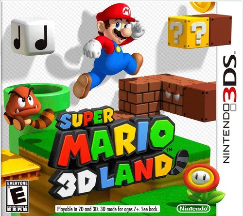 Videojuego Super Mario 3D Land para consola Nintendo 3DS, aventura en 3D con Mario