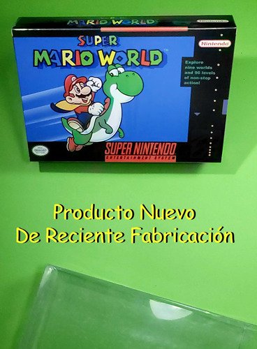 Super Mario World En Caja Snes Nuevo Sellado Con Acrílico