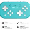 Control inalámbrico 8bitdo Lite 2 en color turquesa para Nintendo Switch, Android y Raspberry Pi con conexión Bluetooth