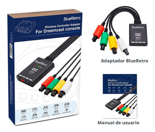 Adaptador Inalámbrico Dreamcast 4 Puertos Bluetooth Servitae