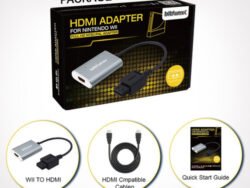 Convertidor Bitfunx para conectar Wii a televisor HDMI con calidad 1080p, ideal para revivir juegos clásicos