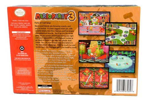 Mario Party 3 Físico En Caja Con Manual Nintendo 64
