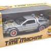 Modelo a escala 1/24 del DeLorean Time Machine de Volver al Futuro 3, réplica metálica coleccionable con detalles fieles a la película