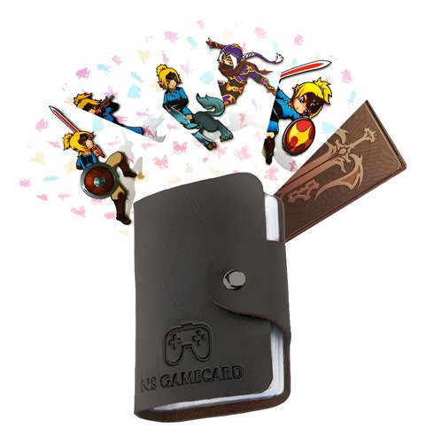 Set de 24 tarjetas amiibo de Zelda con tarjetero compatible con Nintendo Switch, Switch Lite y Wii U