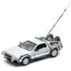 Modelo a escala 1:24 del Delorean de Volver al Futuro, coche deportivo clásico para coleccionistas