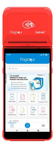 Terminal Max NFC EMV que imprime recibos de tarjetas de crédito y débito, ideal para negocios sin renta mensual