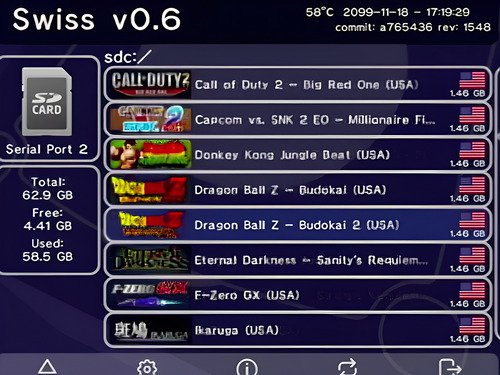 Adaptador SD2SP2 PRO para Nintendo GameCube que permite cargar juegos desde tarjeta SD sin usar discos originales