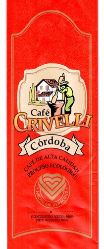 Café Molido 454gr Crivelli Cordoba Ecológico De Exportación