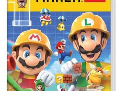 Juego Super Mario Maker 2 para Nintendo Switch, caja física con diseño colorido de personajes Mario