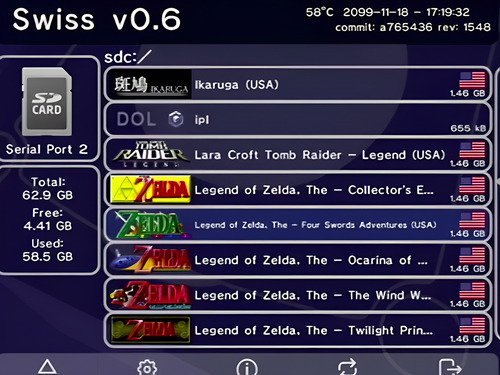 Adaptador SD2SP2 PRO para Nintendo GameCube que permite cargar juegos desde tarjeta SD sin usar discos originales