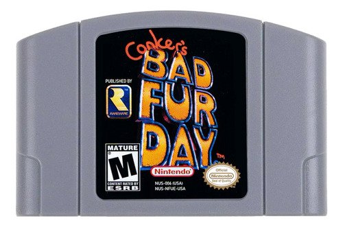 Juego Conker's Bad Fur Day para Nintendo 64 en español, versión completa y lista para jugar