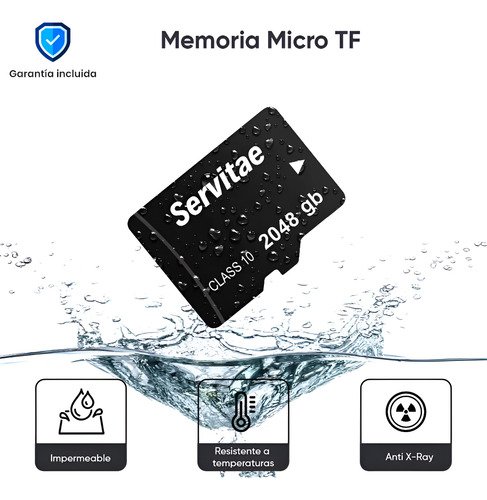 Memoria Micro Tf 2tb Servitae 2 Tera Con Adaptador Servitae
