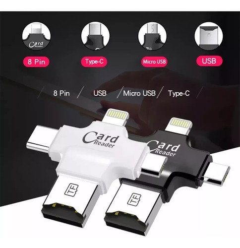 Memoria 1tb Lightning Android Pc Usb-c Microusb Otg 4 En 1