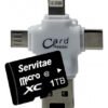 Memoria USB de 1TB con conectores Lightning, Android, PC, USB-C y MicroUSB para transferencia de datos OTG 4 en 1