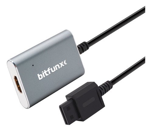 Convertidor Bitfunx para conectar Wii a televisor HDMI con calidad 1080p, ideal para revivir juegos clásicos