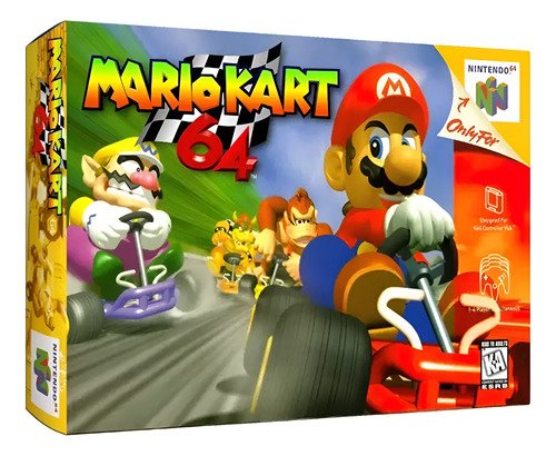 Juego Mario Kart 64 para Nintendo 64 con manual incluido, versión física completa en su caja original