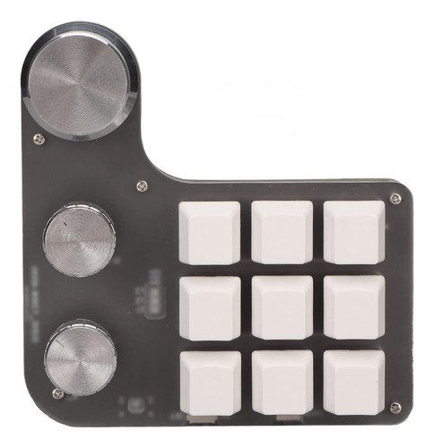 Teclado numérico programable para gaming con 9 teclas mecánicas, conexión USB, ideal para juegos y productividad