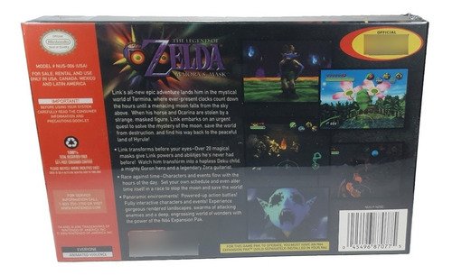The Legend Of Zelda Majora's Mask Nintendo 64 Físico En Caja
