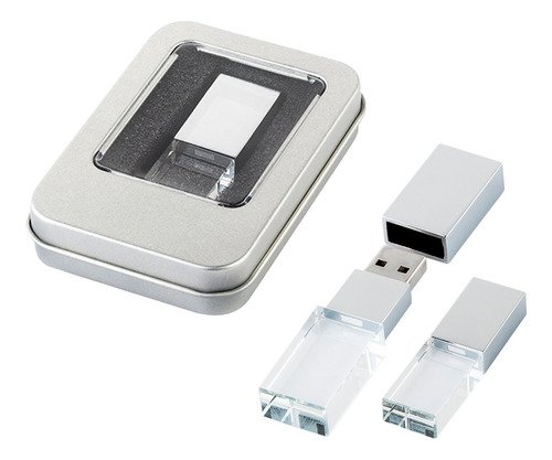 Memoria USB Pioneer DJ de 128GB con diseño en cristal y colores vibrantes, compatible con equipos CDJ-NEXUS