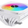 disipador ventilador rgb para procesadores intel y amd, incluye pasta térmica para instalación fácil y mejor refrigeración del cpu
