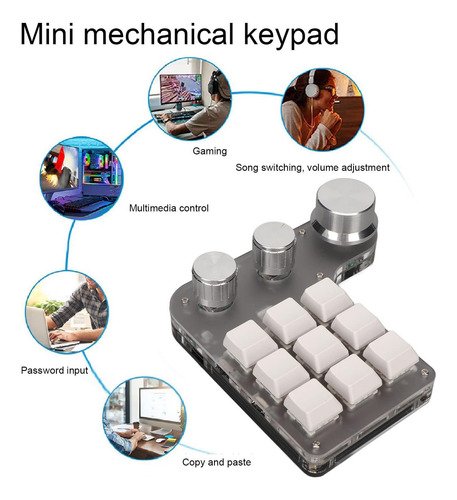 Teclado Numérico Programable Gamer Mecánico 9 Teclas Usb