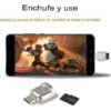 Adaptador Servitae MicroSD a USB-C que permite transferir archivos rápidamente entre tarjetas microSD y dispositivos con puerto USB-C