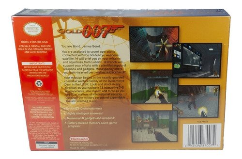 Golden Eye 007 Físico En Caja Con Manual Nintendo 64