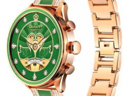 Smartwatch deportivo para mujer con carga inalámbrica, diseño elegante y funcional para uso diario y actividades deportivas