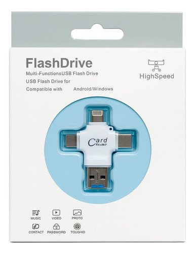 Memoria de 1 terabyte compatible con dispositivos Lightning, Android, PC, USB-C, iOS y MicroUSB para ampliar almacenamiento