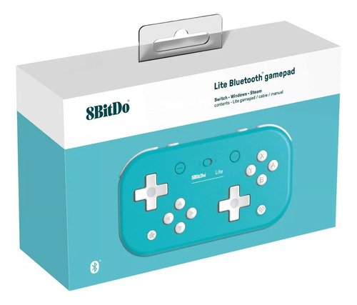 Control inalámbrico 8bitdo Lite 2 en color turquesa para Nintendo Switch, Android y Raspberry Pi con conexión Bluetooth