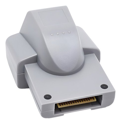 Rumble Pak original de Nintendo 64 que proporciona retroalimentación háptica para mayor inmersión en juegos compatibles