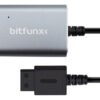 Convertidor Bitfunx para conectar Wii a televisor HDMI con calidad 1080p, ideal para revivir juegos clásicos