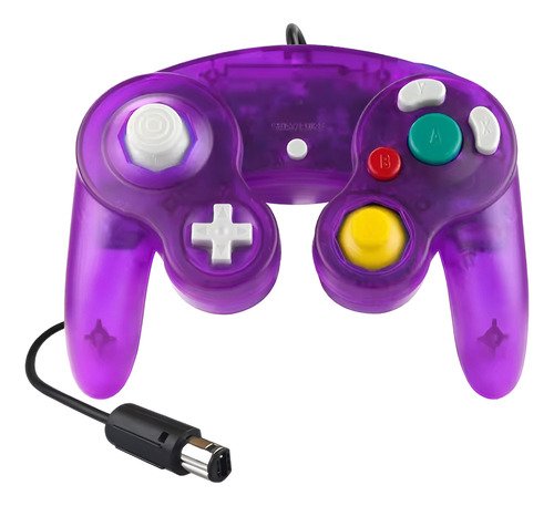 Control original de Nintendo GameCube con función de vibración, diseño ergonómico y cable de 1.70 metros, compatible con Wii, Wii U y Switch