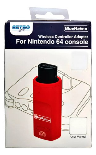 Adaptador Blueretro para conectar mandos bluetooth a consola Nintendo 64, compatible con múltiples controladores