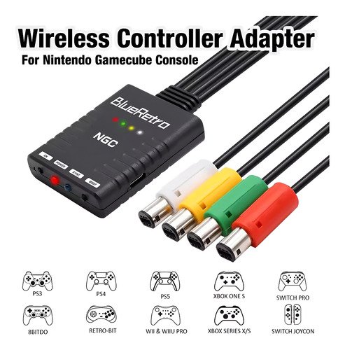 Adaptador Blueretro Gamecube Mandos Inalámbricos Bluetooth