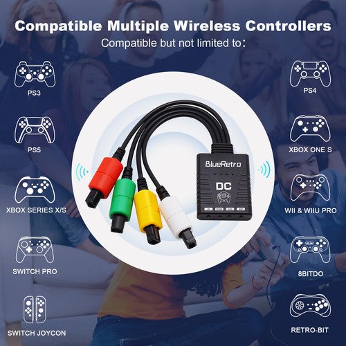Adaptador Inalámbrico Dreamcast 4 Puertos Bluetooth Servitae