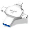 Memoria Otg 4 En 1 iPhone Android iPad Pc Usb-c Lighting 2tb