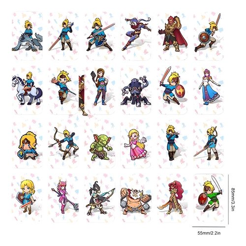 Tarjetas Amiibo Zelda 24 Pz Tarjetero Nfc Switch/lite/wii U