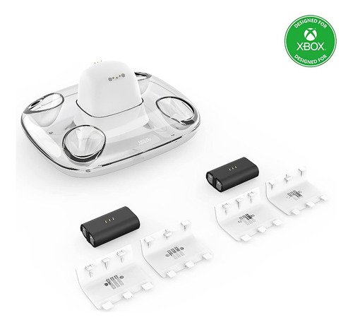 Base de carga doble 8bitdo para controles xbox con sistema magnético, carga simultánea y protección contra sobrecarga
