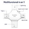Memoria Otg 4 En 1 iPhone Android iPad Pc Usb-c Lighting 2tb