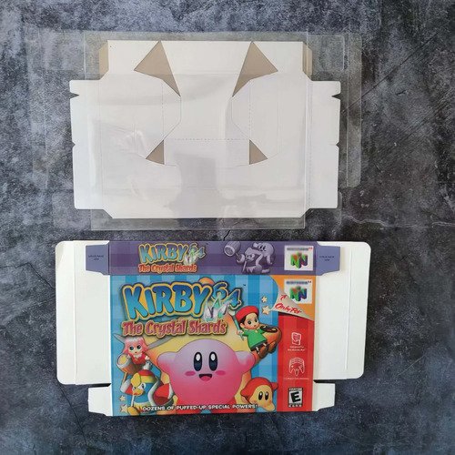 Protector Juegos Retro Caja De Plástico Laminado Kirby 64