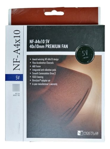 Ventilador Noctua NF-A4x10 5V de 40mm para GameCube, ultra silencioso y con conexión USB