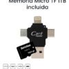 Memoria de 1 terabyte compatible con dispositivos Lightning, Android, PC, USB-C, iOS y MicroUSB para ampliar almacenamiento