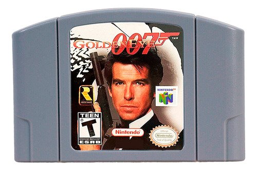 Barra de traducción para juego 007 GoldenEye de Nintendo 64, compatible con consola N64 para jugadores mexicanos