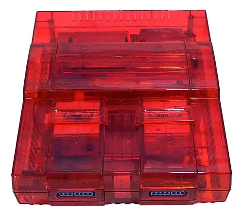 carcasa transparente personalizada para snes que permite cambiar el estilo de tu consola retro con diseño moderno