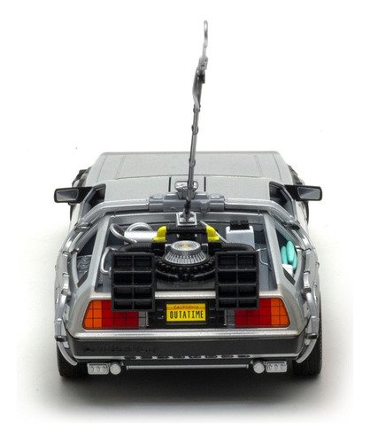 Modelo a escala 1:24 del Delorean de Volver al Futuro, coche deportivo clásico para coleccionistas