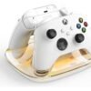 Base de carga doble 8bitdo para controles xbox con sistema magnético, carga simultánea y protección contra sobrecarga